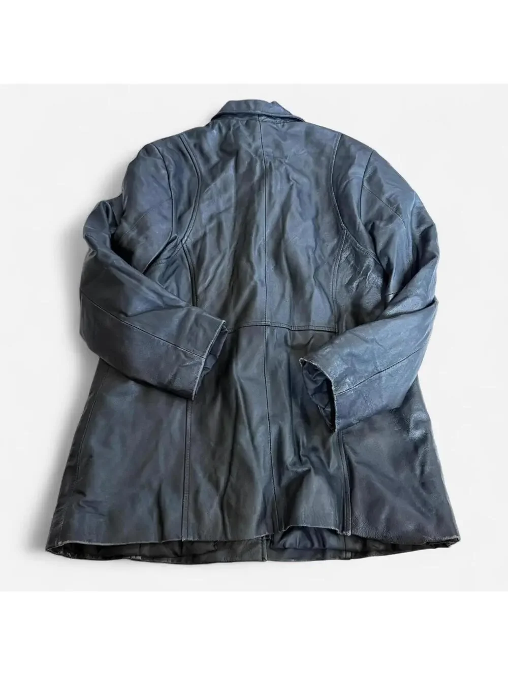 Vintage Black Leather Blazer Jacker